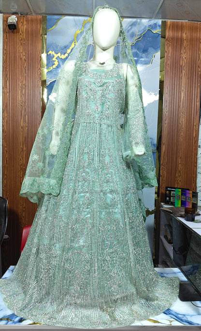 unstitched mexi crystal stone work 2 piece